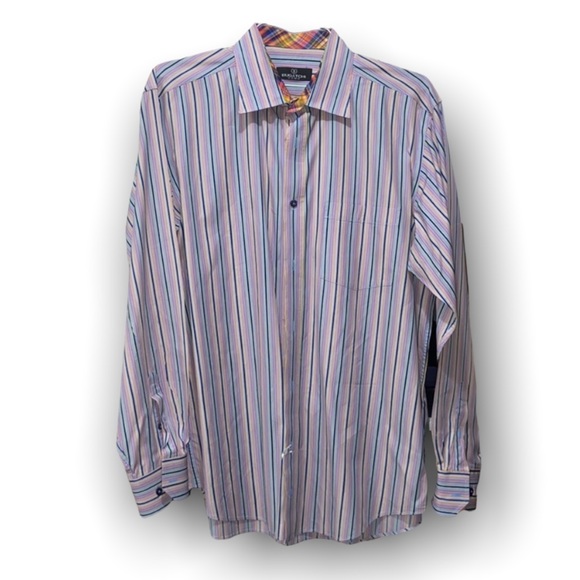 Bugatchi Other - Nordstrom’s Bugatchi Rainbow Classic Fit Shirt